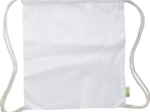 Recycled cotton drawstring bag. (120gsm/3.54oz) - Image 4