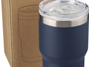 Recycled double walled travel mug with ceramic interior (350ml) - Image 5
