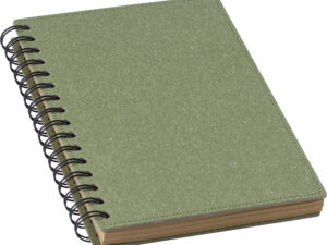 Recycled hard cover notebook (approx A5)