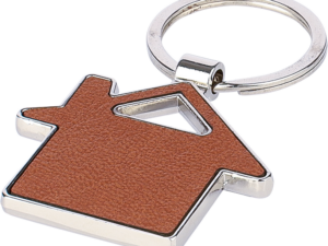Recycled leather house keyring - Image 4