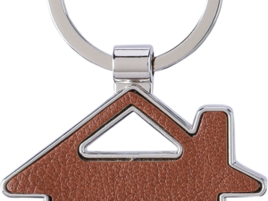 Recycled leather house keyring - Image 5