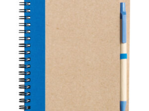 Recycled notebook with ballpen