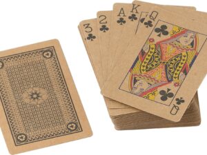 Recycled paper playing cards