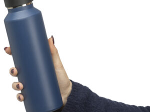 Recycled stainless steel double walled bottle (600ml) - Image 4