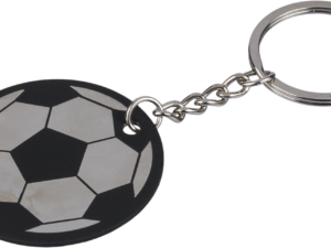 Recycled stainless steel football keyring - Image 5