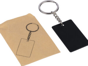Recycled stainless steel keyring - Image 3