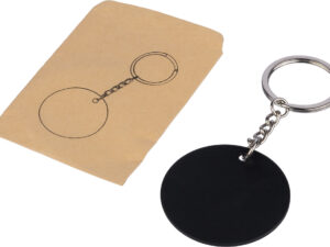 Recycled stainless steel keyring - Image 4