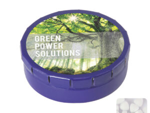 Round click tin with sugar free mints - Image 3