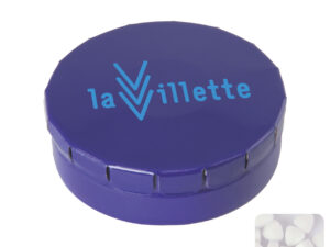 Round click tin with sugar free mints - Image 4
