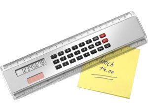 Ruler with calculator