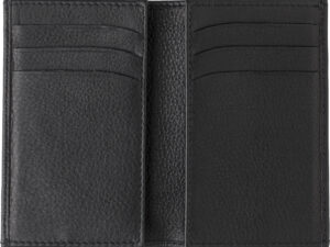 Split leather credit card wallet
