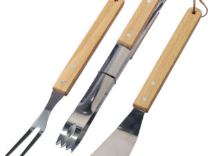Stainless steel barbecue set (3pc)