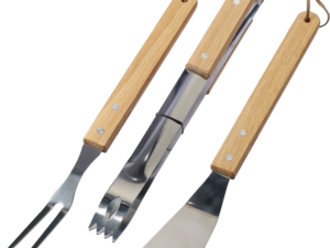 Stainless steel barbecue set (3pc) - Image 4