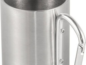 Stainless steel double walled travel mug (185ml)