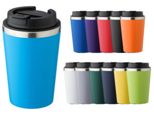 Stainless steel double walled travel mug (350ml)