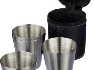 Stainless steel shot cups (4pc)