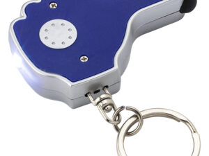 Torch with stylus on a keyring