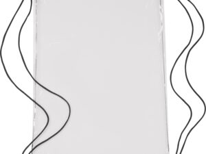 Transparent drawstring bag