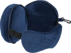 Travel pillow and eye mask set