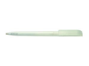 Twist action frosted plastic ballpen - Image 3