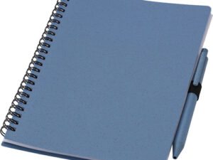 Wheat straw notebook with pen (approx. A5)