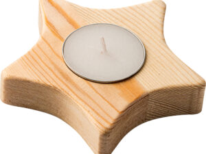 Wooden candle