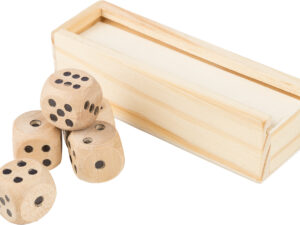 Wooden dice set