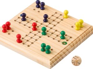 Wooden ludo game
