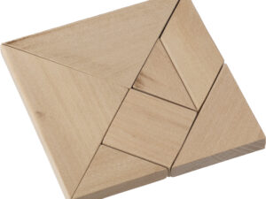 Wooden tangram puzzle